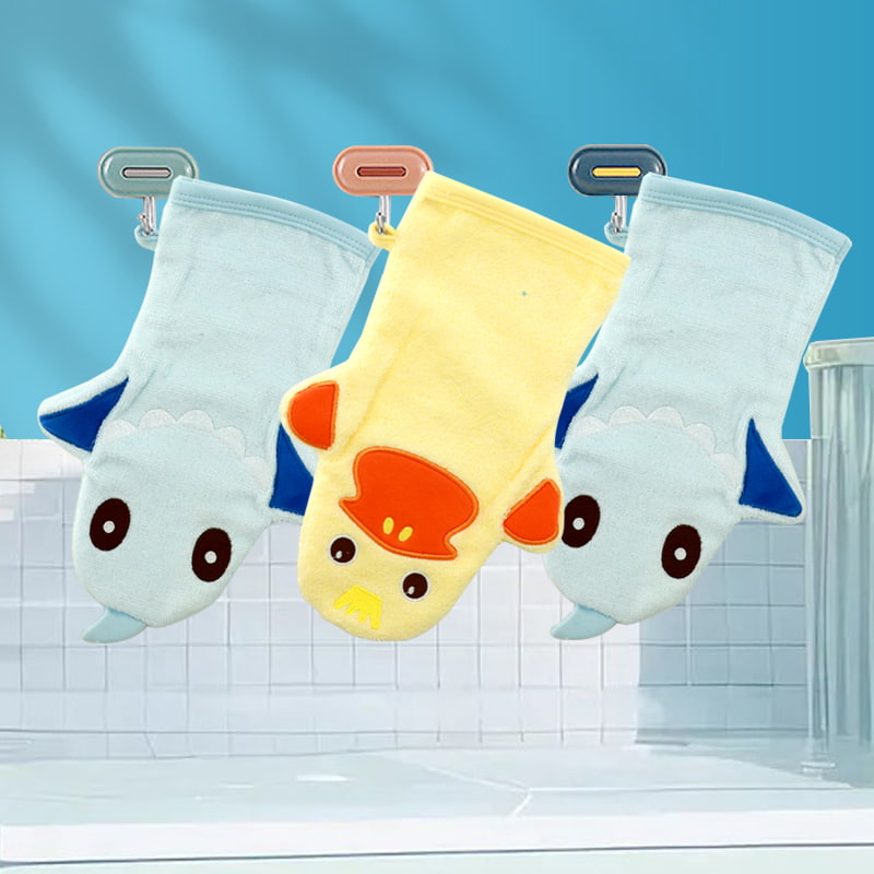 Viseći ručnik za ruke, zadebljana lutka, upijajući, brzo sušeći, mali četvrtasti ručnik, koji se ne linja, dječji ručnik, mekani crtani film